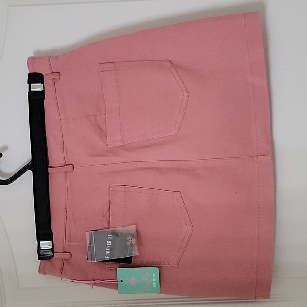 Forever 21 Size M Dusty Pink Mini Skirt, Stretch, NEW with Tag - Picture 2 of 8